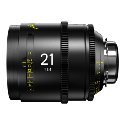 DZOFilm Arles 21mm T1.4 FF/VV Prime Cine Lens (ARRI PL, Feet), side view