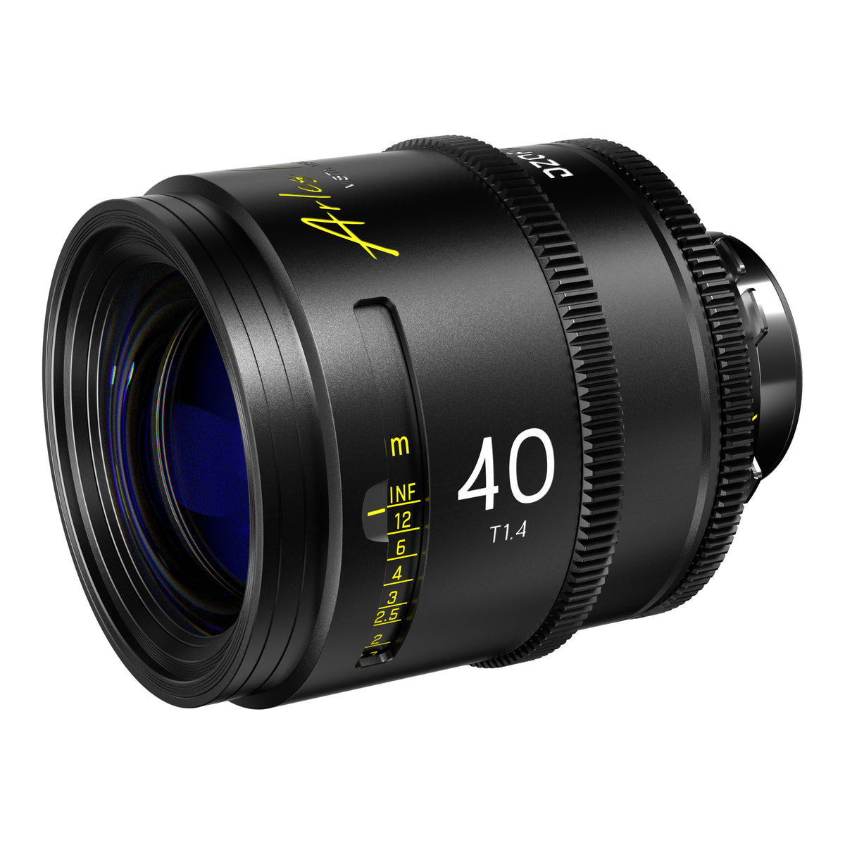 DZOFilm Arles 40mm T1.4 FF/VV Prime Cine Lens (ARRI PL, meter), front angle