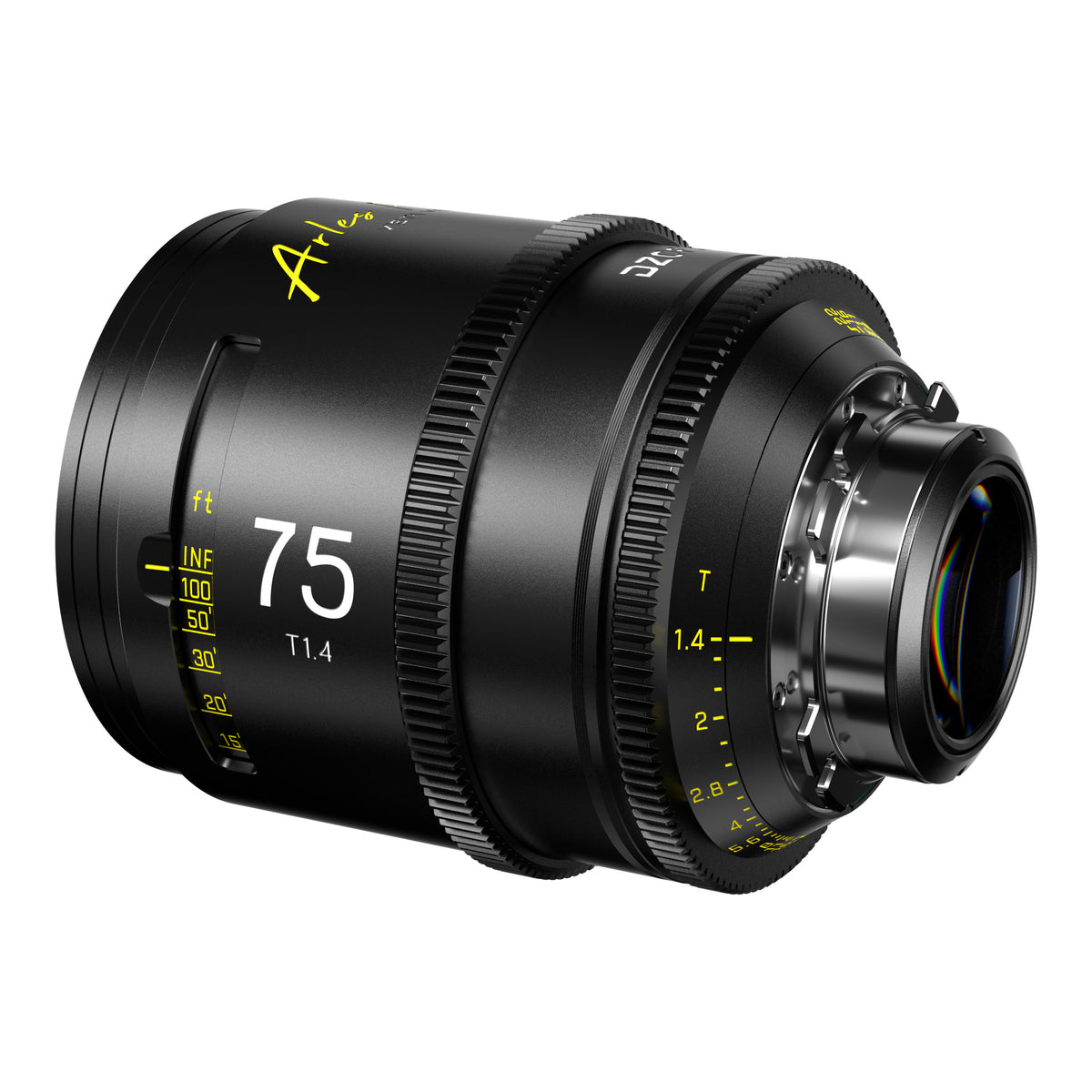 DZOFilm Arles 75mm T1.4 FF/VV Prime Cine Lens (ARRI PL, Feet), rear angle