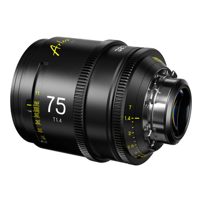 DZOFilm Arles 75mm T1.4 FF/VV Prime Cine Lens (ARRI PL, Feet), rear angle