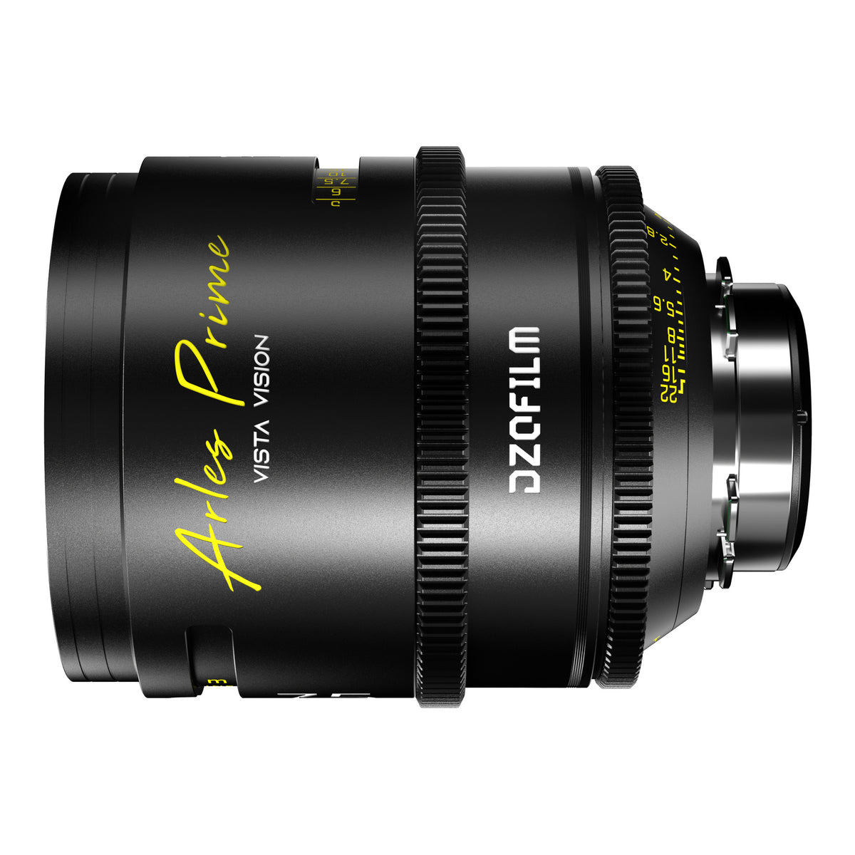 DZOFilm Arles 75mm T1.4 FF/VV Prime Cine Lens (ARRI PL, Meter), opposite side view