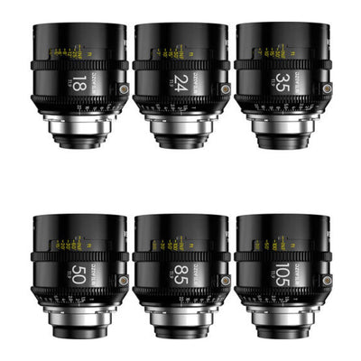 DZOFilm Vespid Prime II Set · 6 lenses (18/24/35/50/85/105mm)