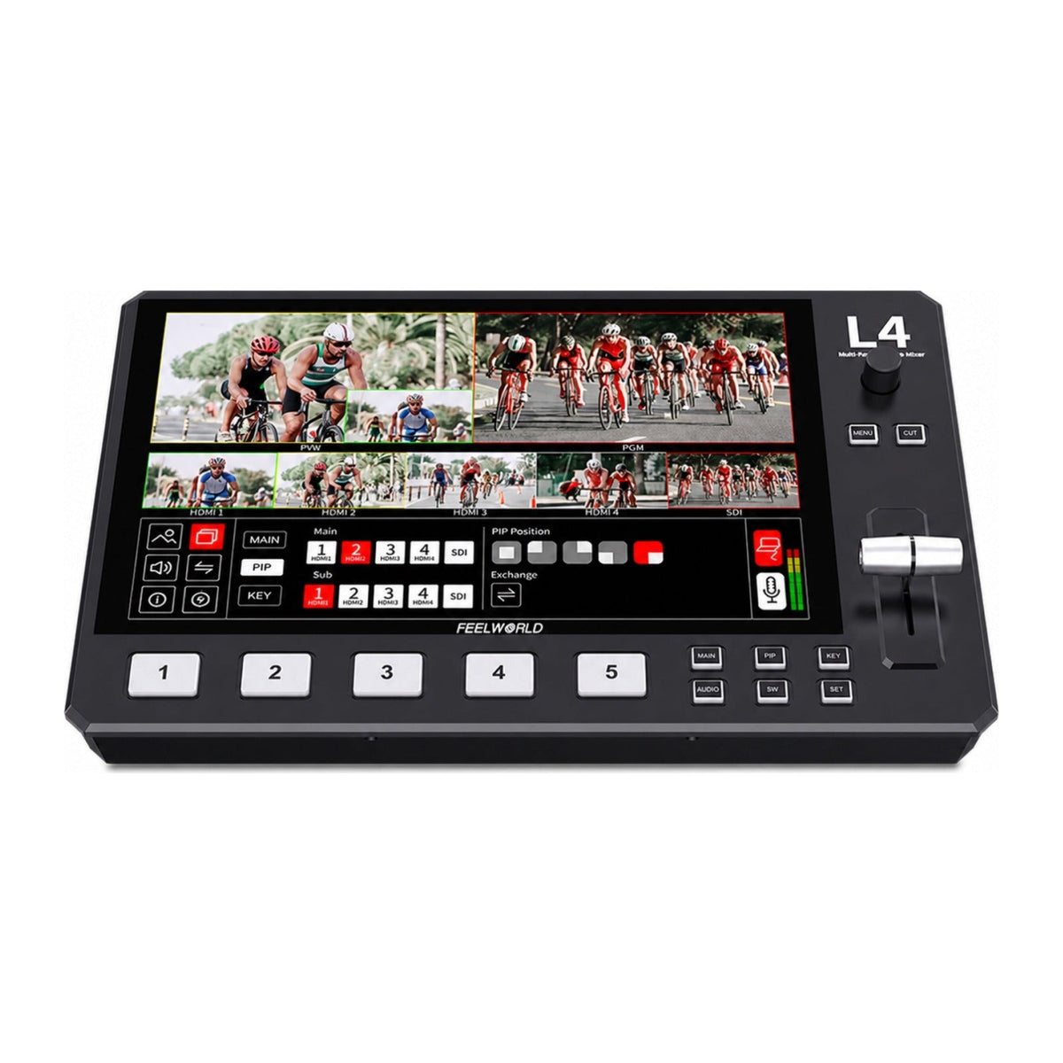Feelworld L4 4-Channel HDMI/SDI Live Video Switcher