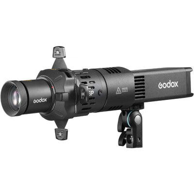 Godox RS100Bi Kit 100W Bi-Colour Portable LED Video Light (2800K-6500K) with SP36K Projection Attachment