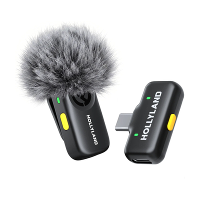 Hollyland Lark A2 Solo Wireless Microphone (Space Gray, USB-C RX)