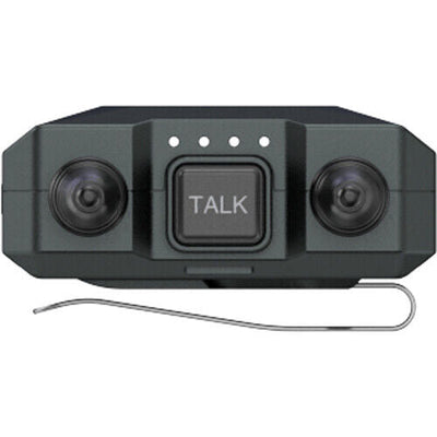 Hollyland Solidcom M1 Pro beltpack, top with TALK button