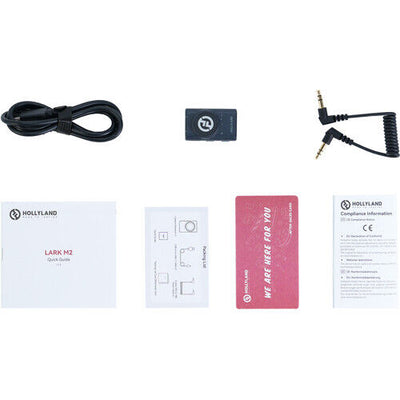 Hollyland LARK M2 Wireless Camera-Mount Receiver for LARK M2 Systems (2.4 GHz, Shine Charcoal) image 2