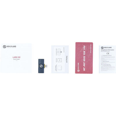 Hollyland LARK M2 Wireless Receiver with Lightning Connector for iOS Devices (2.4 GHz, Shine Charcoal) image 2