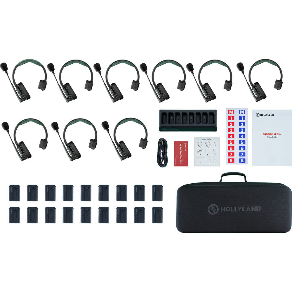 Hollyland Solidcom SE Pro 1.9GHz Wireless Intercom Kit with 9 Headsets image 2