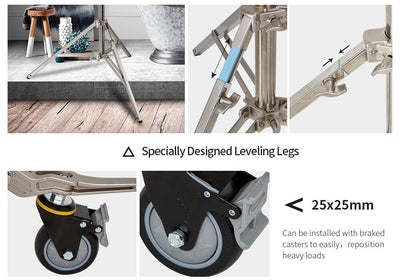Jinbei JB-4200 4.6M Stainless Steel Light Stand With Wheels