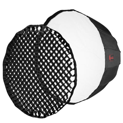 JINBEI 120cm Quick Fold Deep Parabolic Softbox With Grid - Bowens