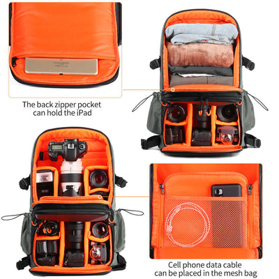 KF Concept Pro DSLR Camera and Laptop Backpack 33L with Shoulder Bag