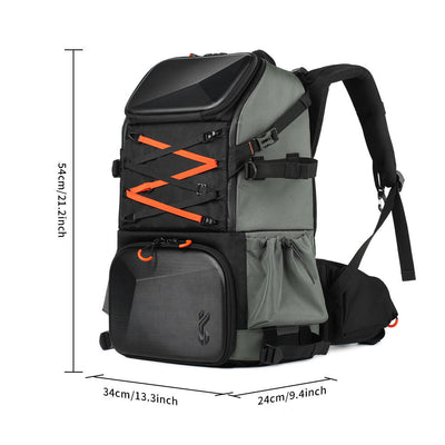 KF Concept Pro DSLR Camera and Laptop Backpack 33L with Shoulder Bag