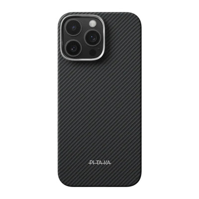 PITAKA Aramid Fibre Ultra-Slim Case for iPhone15 Pro Max Black/Grey