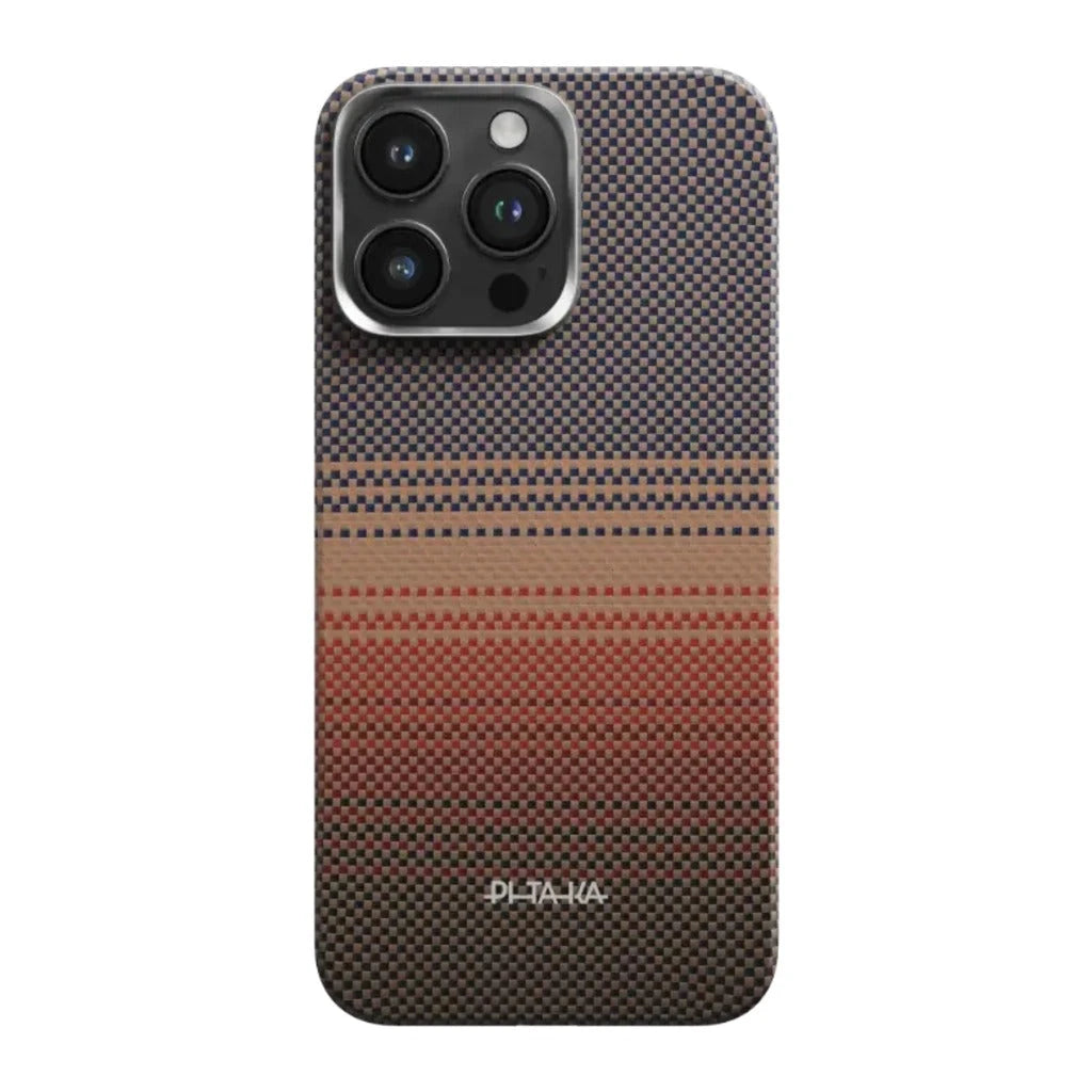 PITAKA Aramid Fibre Ultra-Slim Case for iPhone 15 Pro Sunset