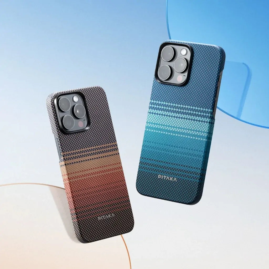 PITAKA Aramid Fibre Ultra-Slim Case for iPhone 15 Pro Sunset