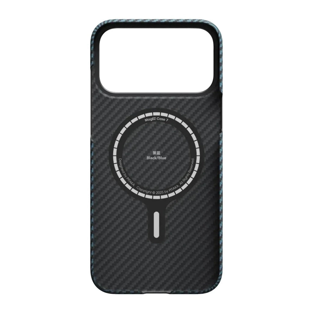 PITAKA Aramid Fibre Ultra-Slim Case for iPhone 17 Pro Max Black/Blue