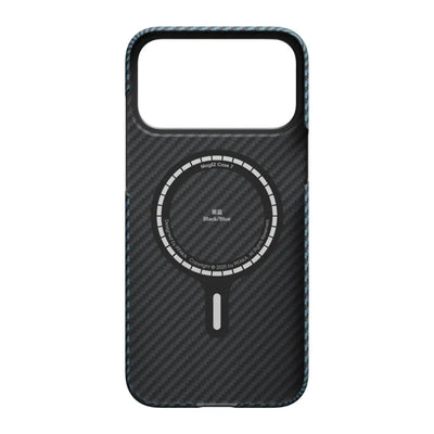 PITAKA Aramid Fibre Ultra-Slim Case for iPhone 17 Pro Black/Blue