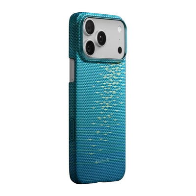 PITAKA Aramid Fibre Ultra-Slim Case for iPhone 17 Pro Max Lucid Blue