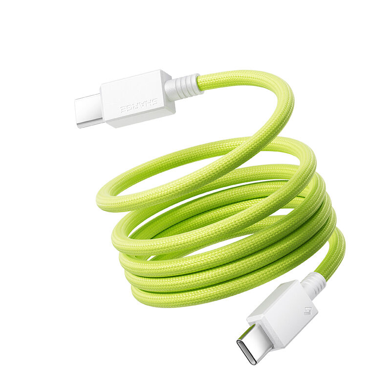 Sharge 240W Magnetic USB-C Cable Green