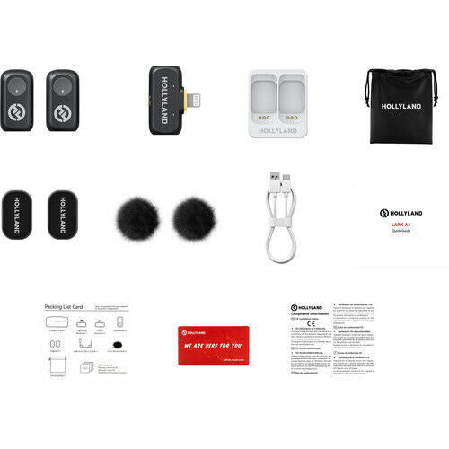 Hollyland Lark A1 Wireless Microphone Set with Lightning Connector image 2