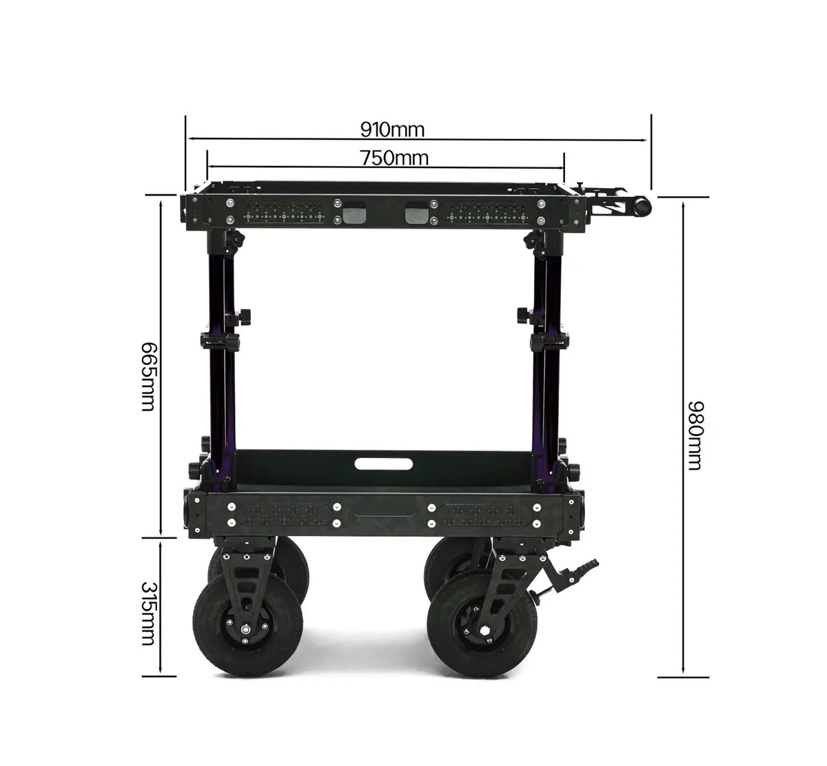 PanYan S9 Aluminum Infantry Cart Small (800w x 600D x 1200H)
