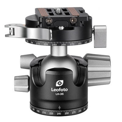 LEOFOTO LH-36PCL Dual Pan Quick Release Low Profile Ball Head