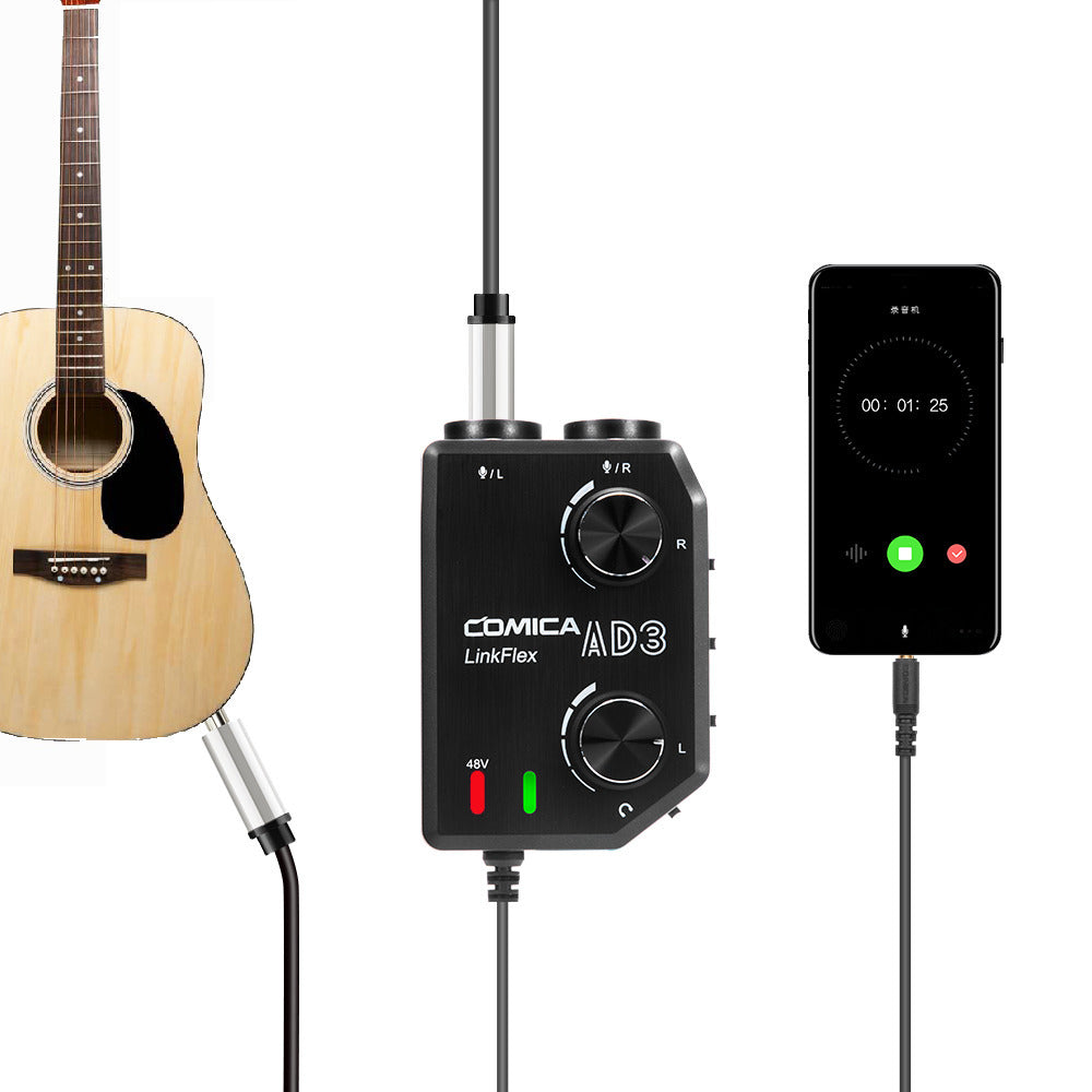 Comica LinkFlex-AD3 Dual-Channel Microphone and Guitar Interface