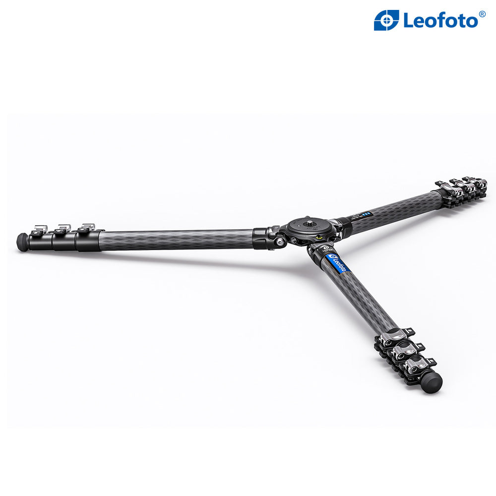 Leofoto LMR-364C Carbon Fibre Video Tripod with 75mm Bowl and Flat Base Adaptor