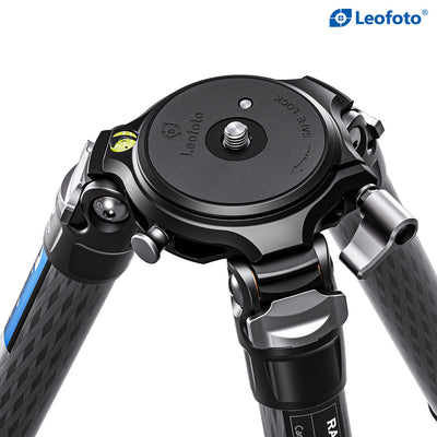 Leofoto LMR-364C Carbon Fibre Video Tripod with 75mm Bowl and Flat Base Adaptor