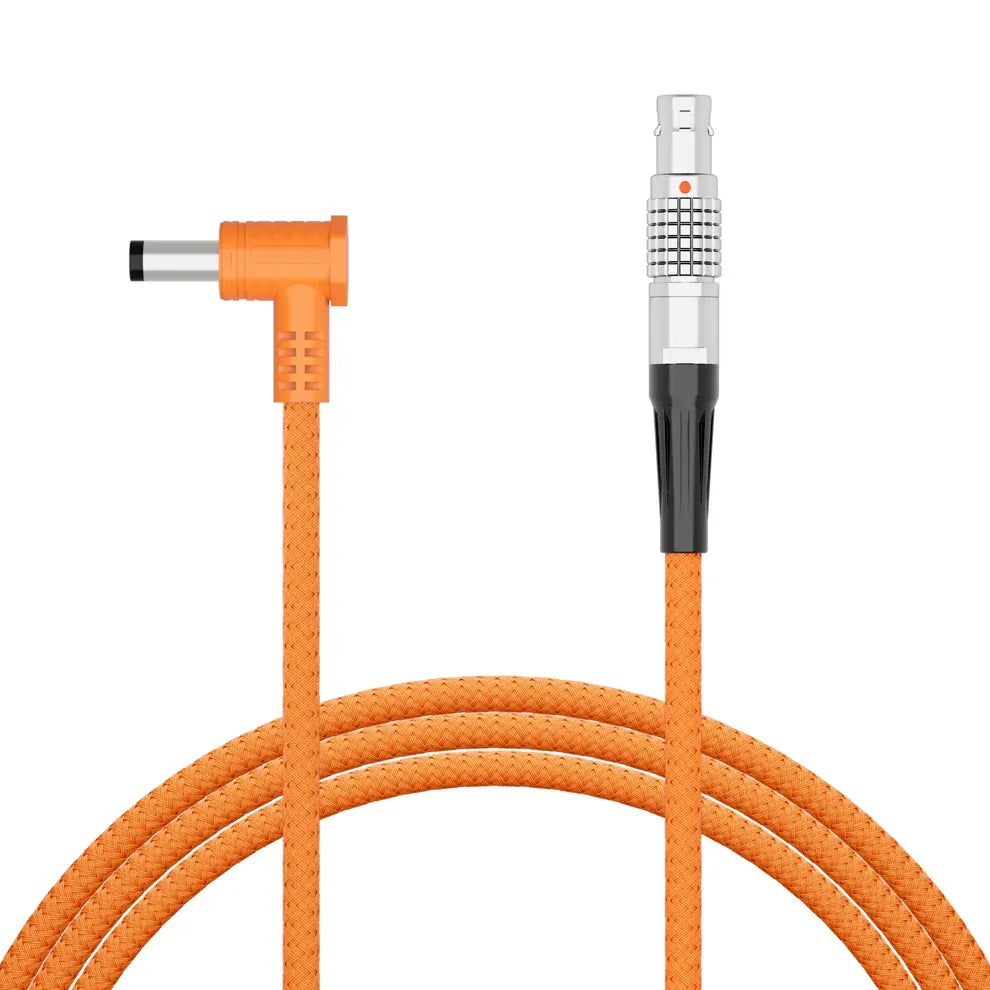 ZGCine LEMO Straight 2-Pin to DC 5.5x2.5 Power Braided Cable