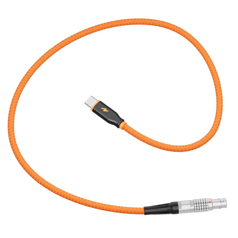 ZGCine LEMO Straight 2-Pin to USB-C PD 12V Power Braided Cable