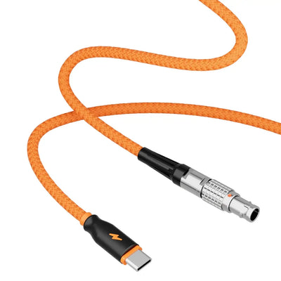 ZGCine LEMO Straight 2-Pin to USB-C PD 12V Power Braided Cable