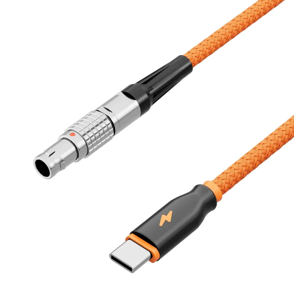 ZGCine LEMO Straight 2-Pin to USB-C PD 12V Power Braided Cable