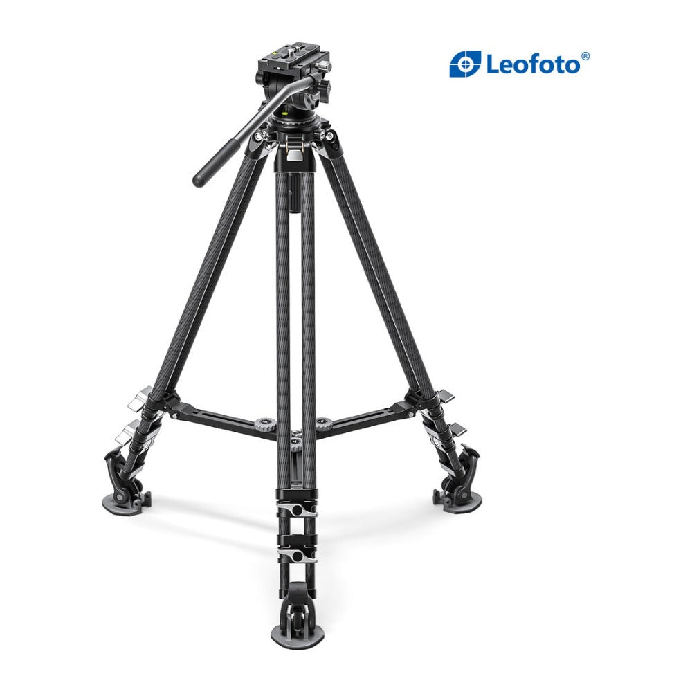 Leofoto LVC-193C+BV-10 Carbon Fiber Twin Leg Video Tripod Kit