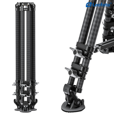 Leofoto LVC-193C+BV-10 Carbon Fiber Twin Leg Video Tripod Kit