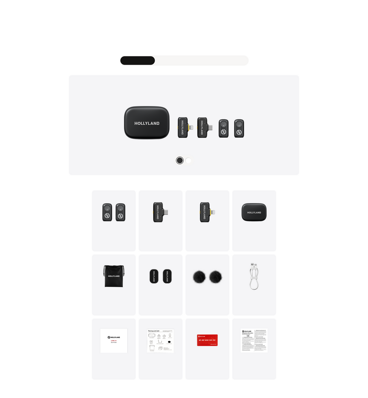 Hollyland Lark A1 Wireless Microphone Kit for Smartphones - Black image 6