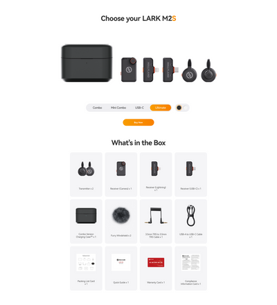 Hollyland Lark M2S Ultimate Combo Kit for Camera, Android and Apple IOS image 7