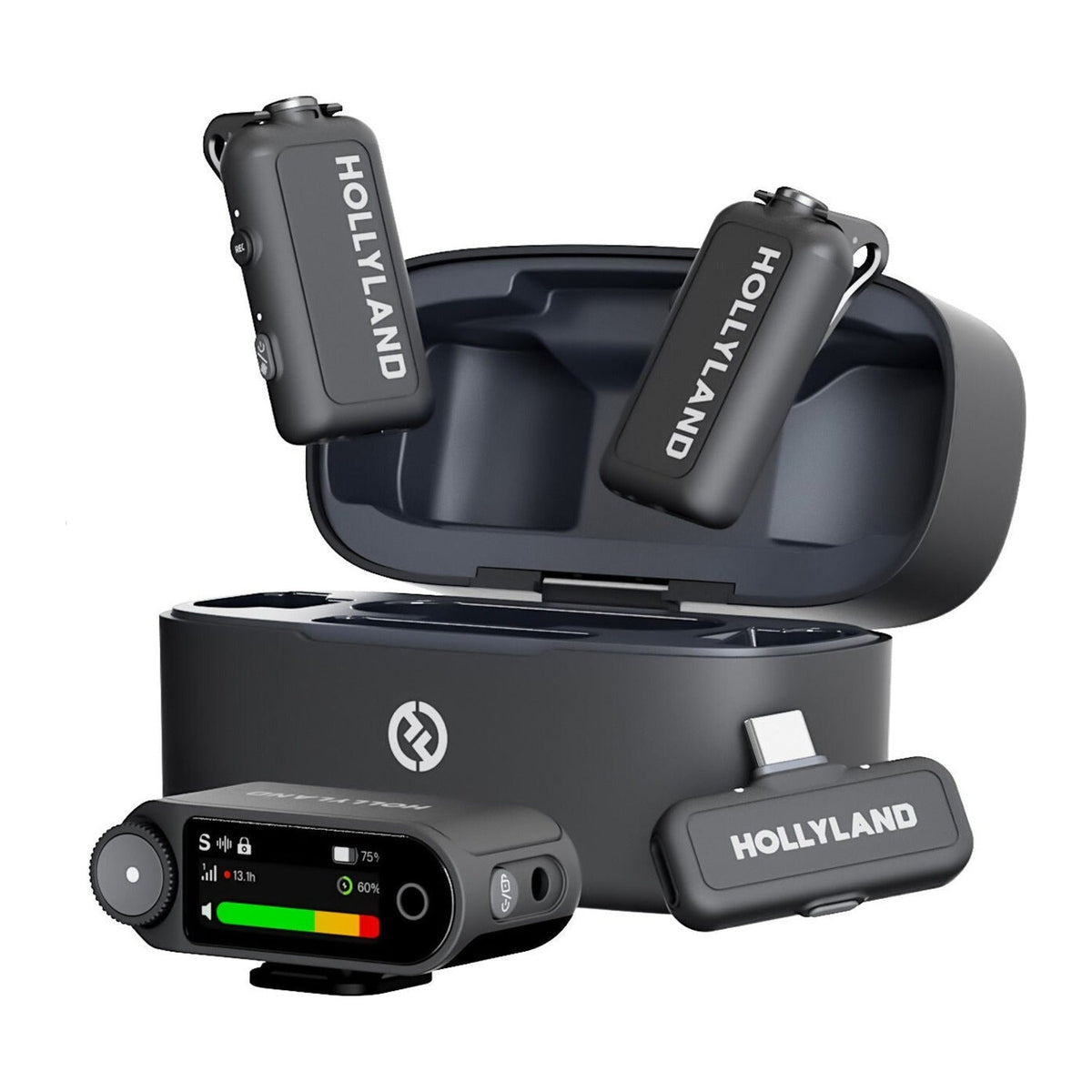 Hollyland Lark Max 2 Wireless Microphone Combo Kit for 2 Person image 1