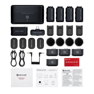 Hollyland Lark Max 2 Wireless Microphone Quad Combo Kit image 6
