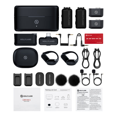 Hollyland Lark Max 2 Wireless Microphone Set Ultimate Combo Kit image 8