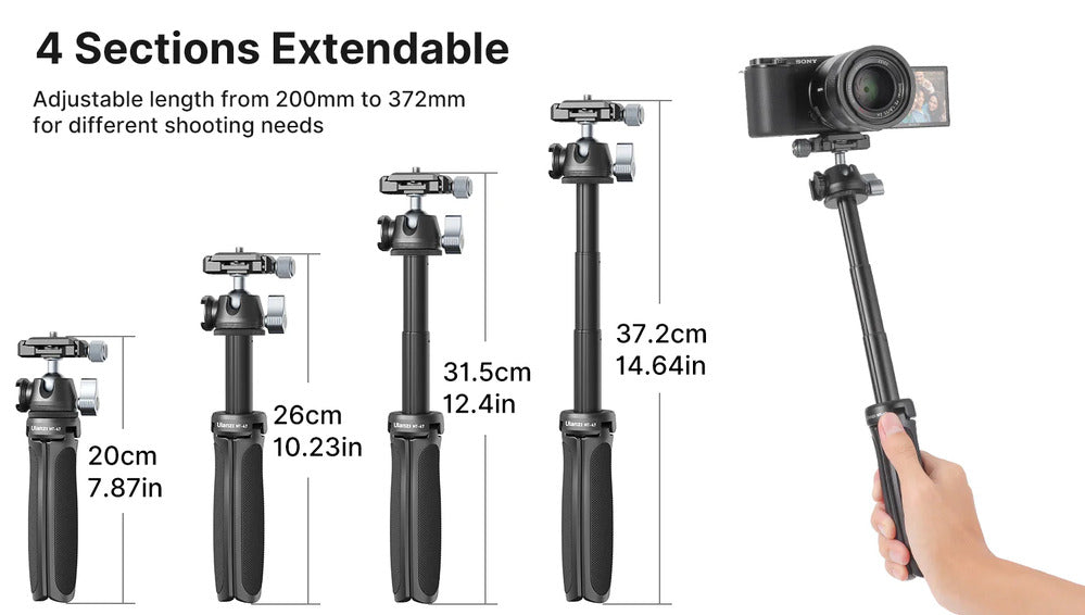 Ulanzi MT-47 Aluminium Vlog Table Tripod (2kg Payload)
