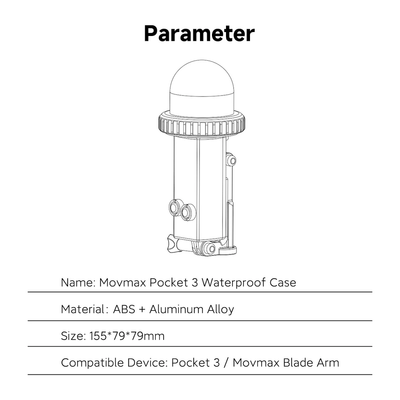 Movmax Blade Arm Waterproof Case for Pocket 3
