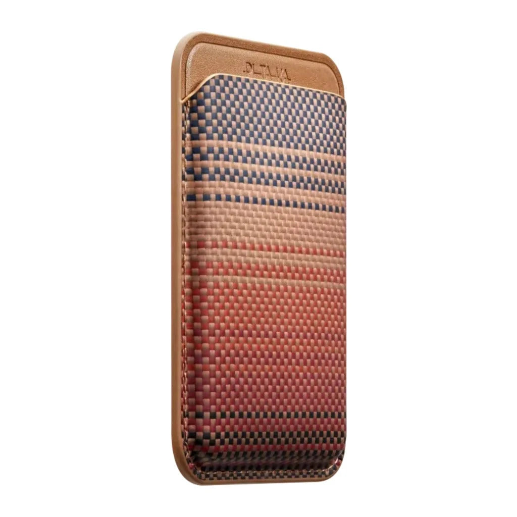 Pitaka MagSafe Woven Wallet Sunset