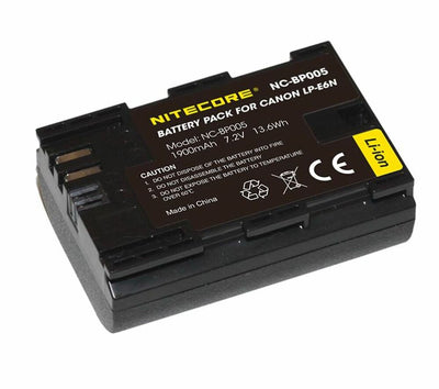 NITECORE LP-E6N Battery Compatible with Canon Cameras