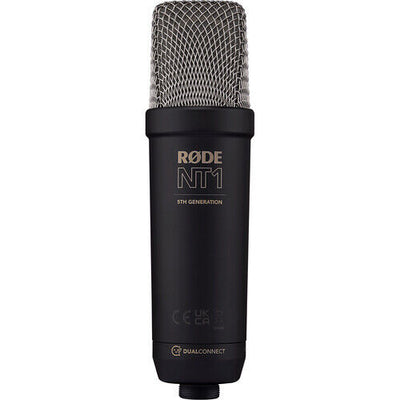 RODE NT1 5th Generation Large-Diaphragm Cardioid Condenser XLR/USB Microphone (Black)