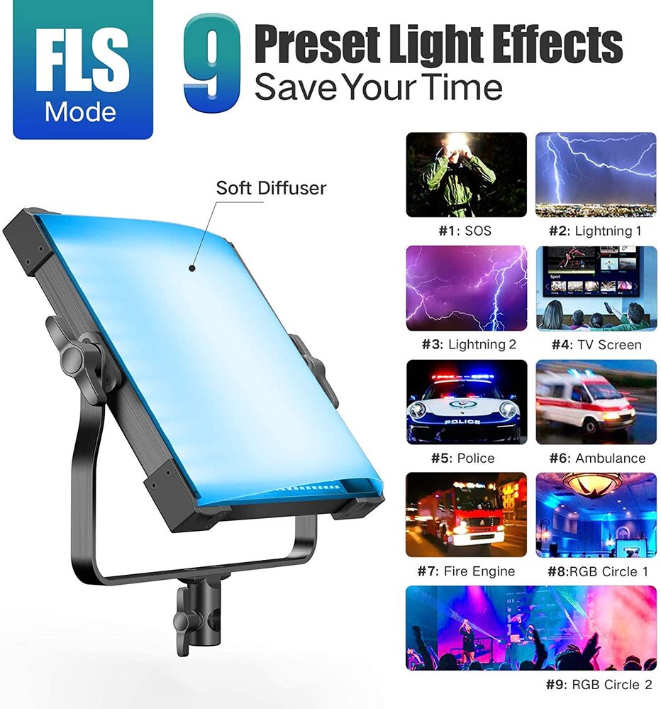 Pixel 360° RGB LED Panel Light P45RGB