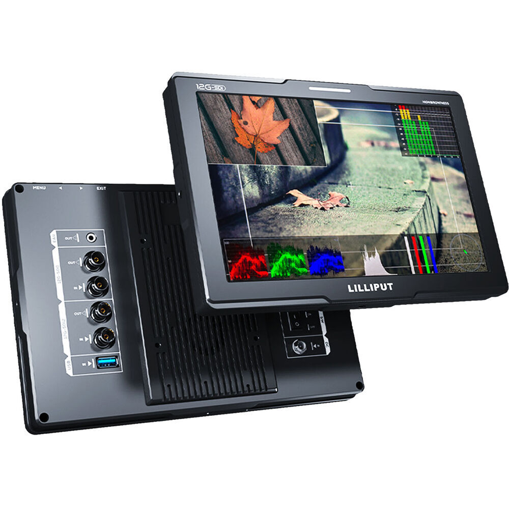 Lilliput Q10 10.1" 1500 nits 4K Monitor with 2 x 12G-SDI and 1 x HDMI 2.0 inputs