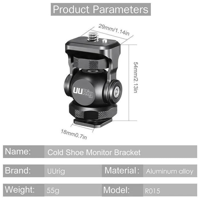Ulanzi R015 Cold Shoe Monitor Mount