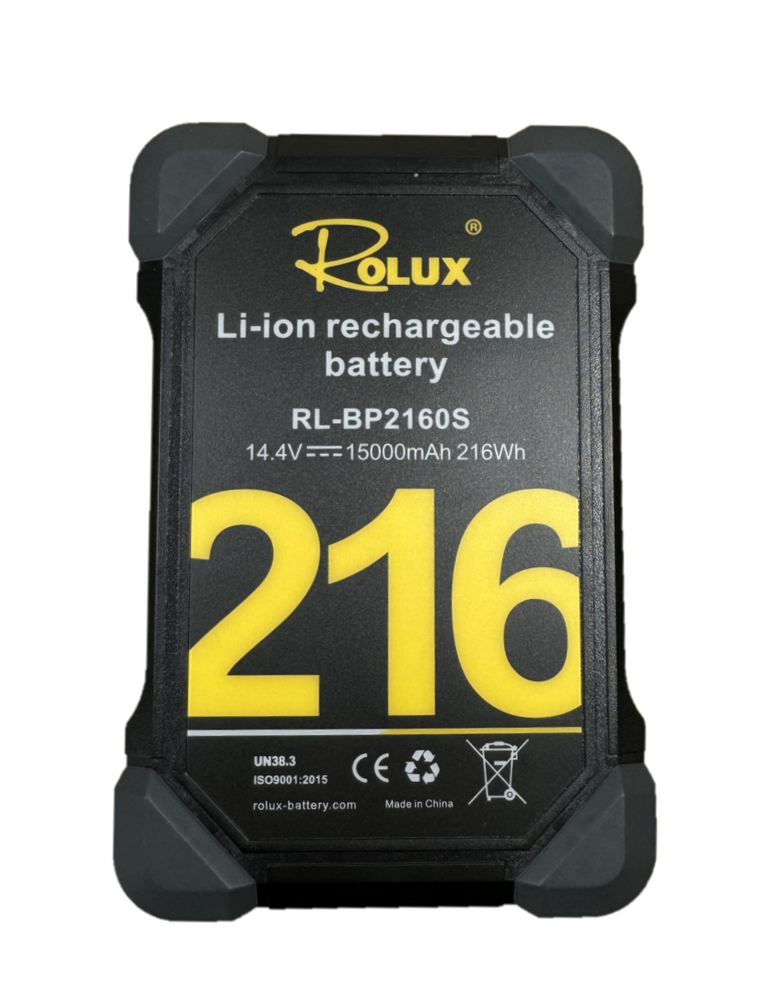 Rolux Heavy Duty 216W Li-ion Battery V-mount